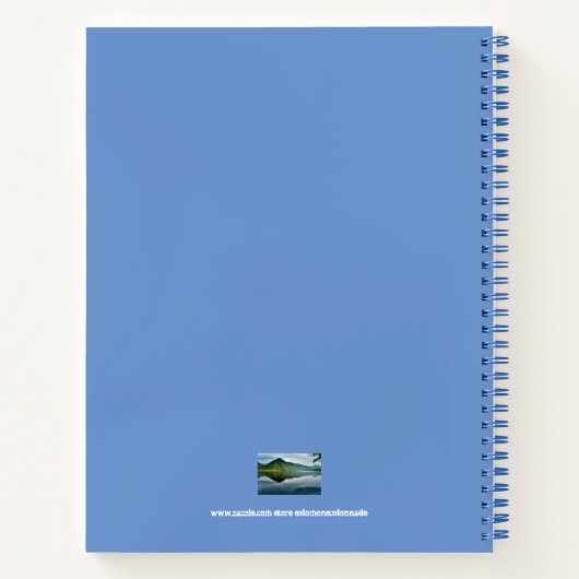 Blue Mountain Lake Blessings Notitieboek (Achterkant)