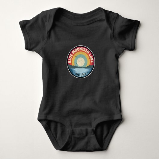 Blue Mountain Lake New York Colorful Romper (Voorkant)
