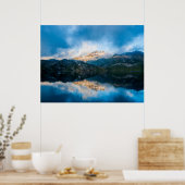 Blue Mountain Lake Print Poster Artwork Mural (Keuken)