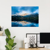 Blue Mountain Lake Print Poster Artwork Mural (Thuiskantoor)