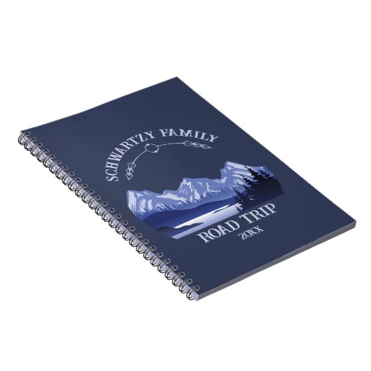 Blue Mountain Lake zonsondergang Notitieboek (Rechterzijde)