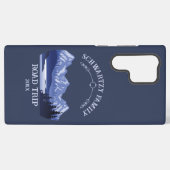  Blue Mountain Lake zonsondergang Samsung Galaxy Hoesje (Achterkant horizontaal)