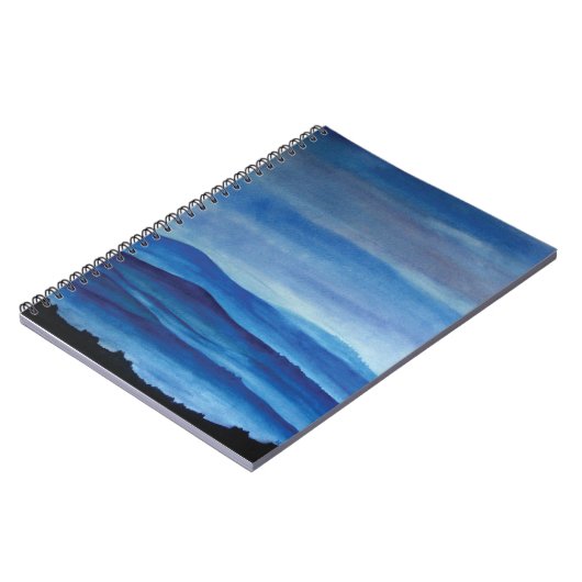 Blue Mountain Landscape Foto Notitieboek (Linkerzijde)