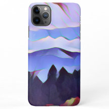 Blue Mountain Painting Telefoon Case