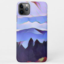 Blue Mountain Painting Telefoon Case