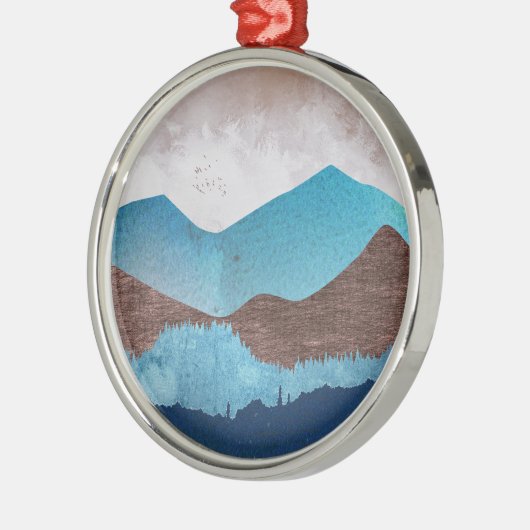 Blue Mountain Peaks Metalen Ornament (Links)