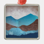 Blue Mountain Peaks Metalen Ornament (Voorkant)