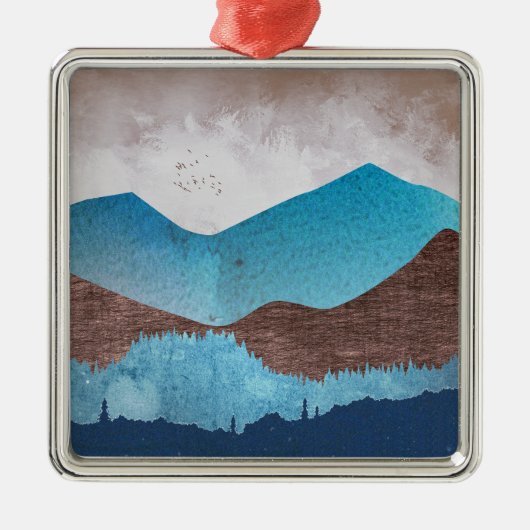Blue Mountain Peaks Metalen Ornament (Voorkant)