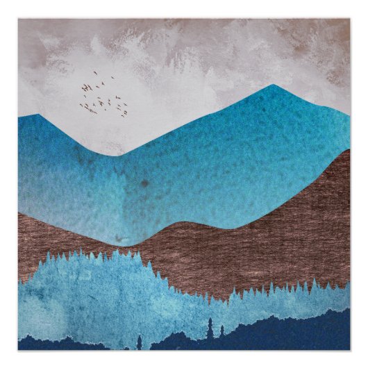 Blue Mountain Peaks Perfect Poster (Voorkant)