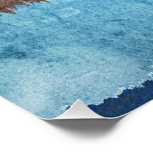 Blue Mountain Peaks Perfect Poster (Hoek)