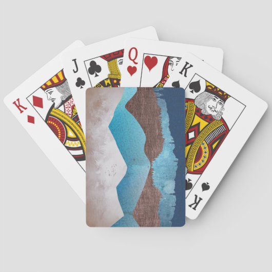 Blue Mountain Peaks Pokerkaarten (Achterkant)