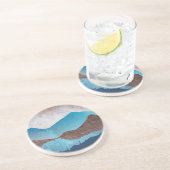 Blue Mountain Peaks Zandsteen Onderzetter (Zijkant)