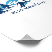 Blue Mountain Pennsylvania Ski Resort Skiër Poster (Hoek)