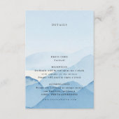 Blue Mountain Range Bestemming Bruiloft Details Informatiekaartje (Voorkant)