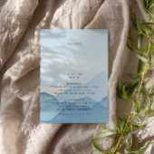 Blue Mountain Range Bestemming Bruiloft Details Informatiekaartje