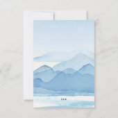 Blue Mountain Range bewaart de datum Kaart (Achterkant)