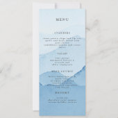 Blue Mountain Range Bruiloft Diner Menu Kaart (Voorkant)