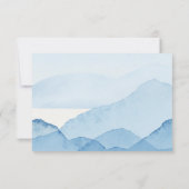 Blue Mountain Range Landscape RSVP Respons Kaart (Achterkant)