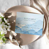 Blue Mountain Range Landscape RSVP Respons Kaart
