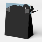 Blue Mountain Range, Rustic Wedding Bedankdoosjes (Achterkant)