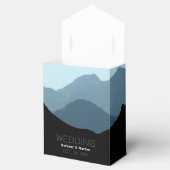 Blue Mountain Range, Rustic Wedding Bedankdoosjes (Geopend)