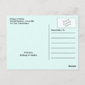 Blue Mountain Range, Rustic Wedding Bedankt Briefkaart (Achterkant)
