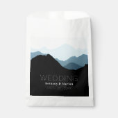 Blue Mountain Range, Rustic Wedding Bedankzakje (Voorkant)