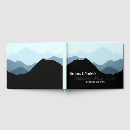 Blue Mountain Range, Rustic Wedding Gastenboek (Volledig)
