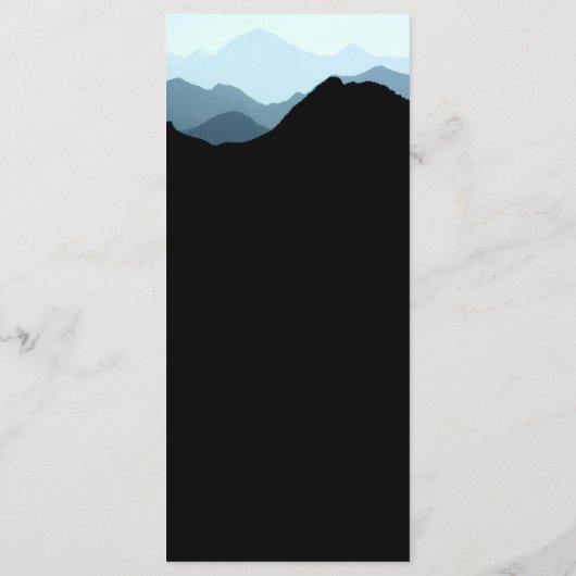 Blue Mountain Range, Rustic Wedding Menu (Achterkant)