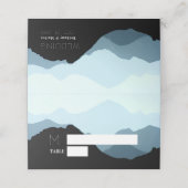 Blue Mountain Range, Rustic Wedding Plaatskaartje (Buitenkant ongevouwen)