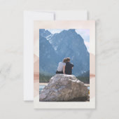 Blue Mountain Range Sla de datumfoto op Kaart (Achterkant)