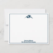 Blue Mountain Real Estate Company Custom Realtor Notitiekaartje (Voorkant)