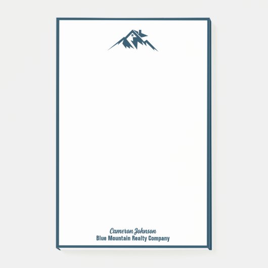 Blue Mountain Real Estate Company Custom Realtor Post-it® Notes (Voorkant)