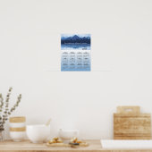 Blue Mountain Reflections 2025 Kalender Poster (Keuken)