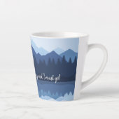 Blue Mountain Reflections Design Latte Cup Mok (Rechts)
