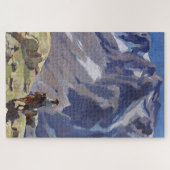 "Blue Mountain Rider" van Edgar Payne Legpuzzel (Horizontaal)