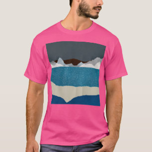 Blue Mountain Ridges Landschap Gescheurd Abster T-shirt