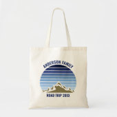 Blue Mountain Sunset Custom Family Road Trip Tote Bag (Voorkant)