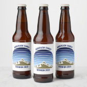 Blue Mountain Sunset partij Bier Etiket (Flessen)