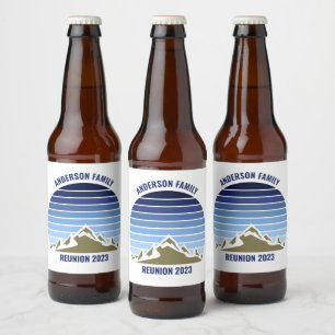Blue Mountain Sunset  partij Bier Etiket
