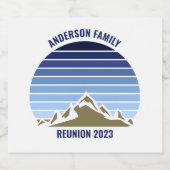 Blue Mountain Sunset  partij Bier Etiket (Enkel label)