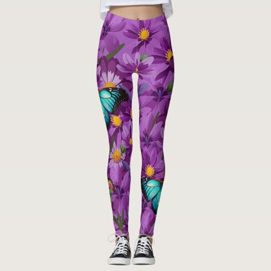 "Blue Mountain Swallowtail" Legging (Voorkant)