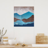 Blue Mountain-toppen Poster (Keuken)