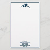 Blue Mountain Vastgoedmaatschappij Aangepaste make Briefpapier (Voorkant)