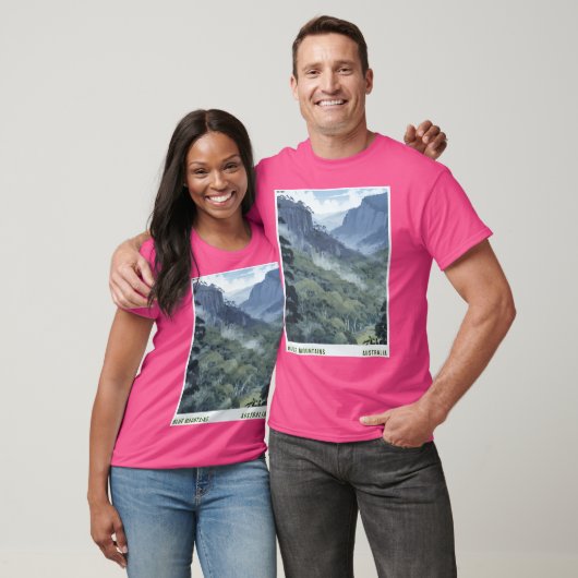 Blue Mountains Australië Actief T-shirt (Unisex)