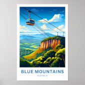 Blue Mountains Australië Reisprint Poster (Voorkant)