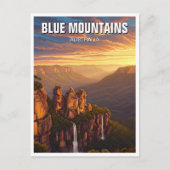 Blue Mountains Australië Reizen Briefkaart (Voorkant)
