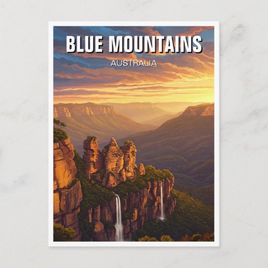 Blue Mountains Australië Reizen Briefkaart (Voorkant)