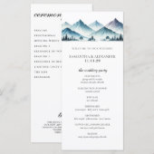 Blue Mountains Ceremonie Programma (Voorkant / Achterkant)