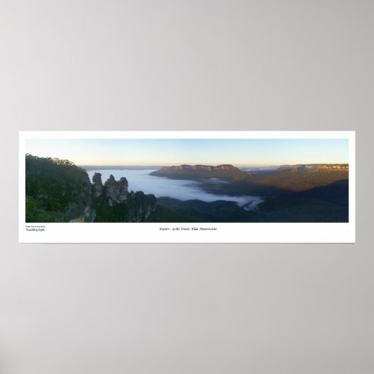 Blue Mountains Dawn Poster (Voorkant)
